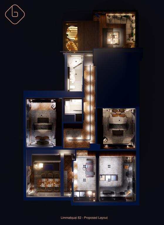 Le Bijou Lq82 Spectacular Limmatview Penthouse Apartment Zurich Bagian luar foto
